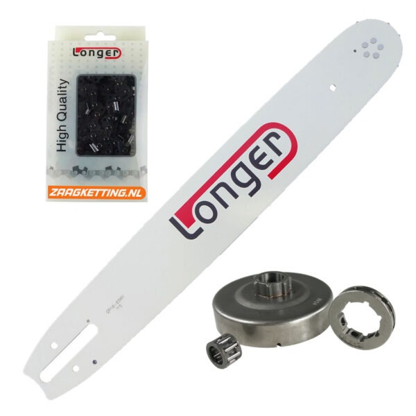 Onderhoudsbundel met 45cm zaaglengte passend voor Stihl MS341, MS361, MS362, 044 / MS440, MS441, 046 / MS460 (1,6mm)