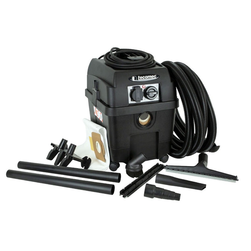 Tecomec VC PRO nat- en droogzuiger voor 1 of 2 kettingslijpmachines